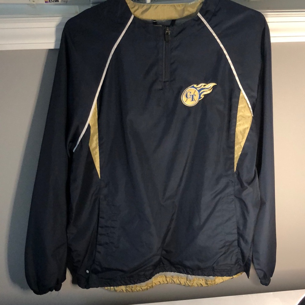 Georgia tech wind breaker navy